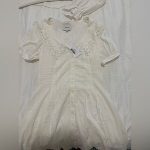 Reformation White Mini Dress